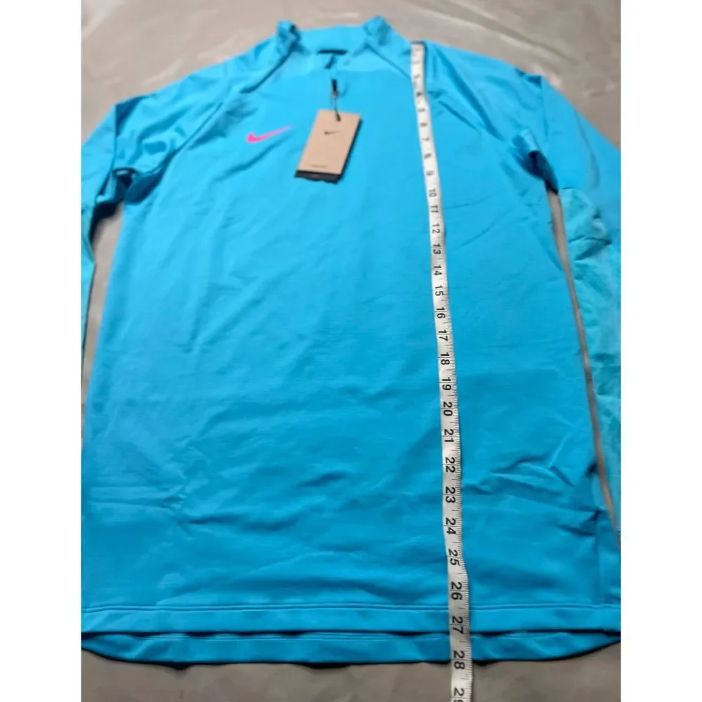 Nike Dri FIT Strike 1/4 Zip Soccer Drill Top Baltic Blue DV9225-416 Men's Medium